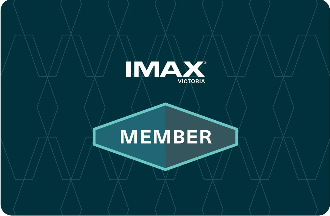 Blue membership card with IMAX logo